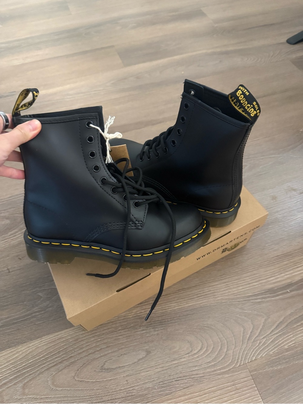 New Dr Martens black 1460 boots